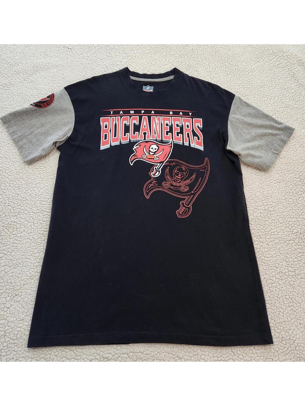 Vintage NFL Y2K Tampa Bay Buccaneers Football Tees Shirt black/Gray Size XL